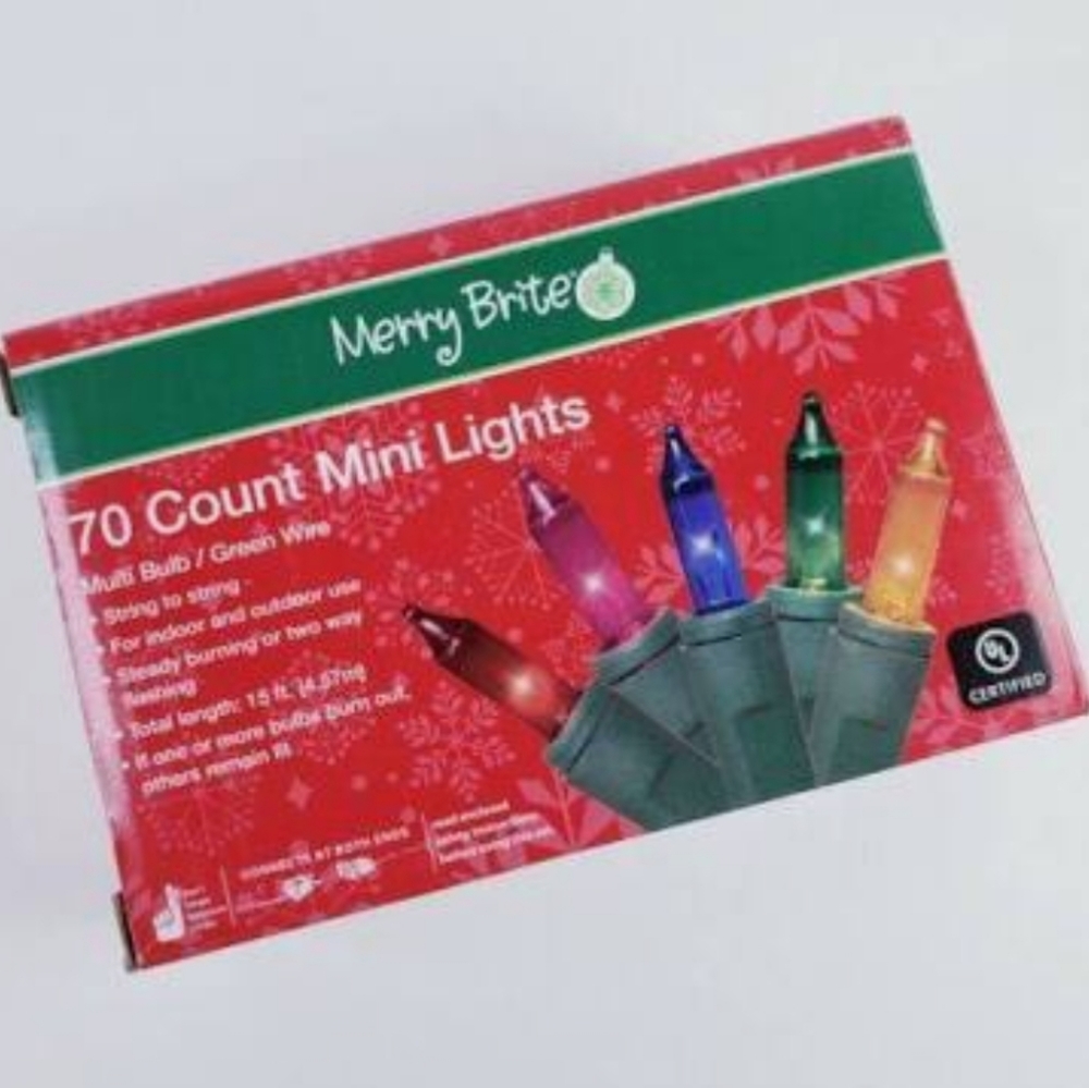 Merry Brite 70 Count Mini Multo Color Lights